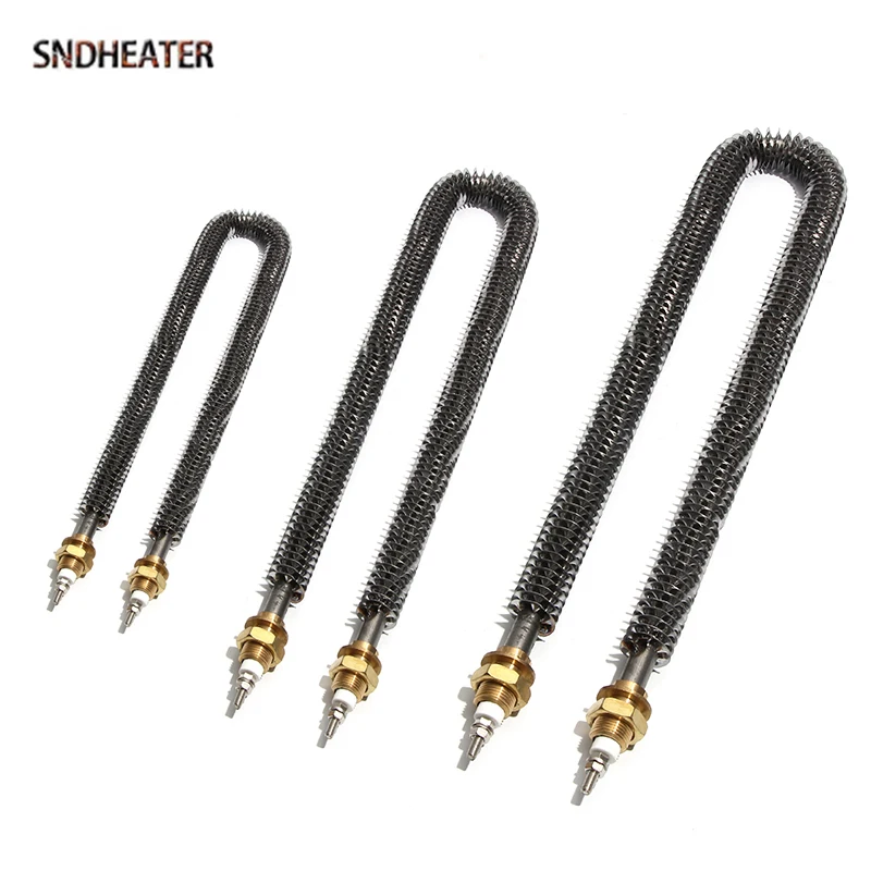 M18 Copper Thread Hot Air Dry Fin Heater 380V Gas Heating Element 200w 1KW 1.5KW 2KW M18*25 for Steamer Cabinet