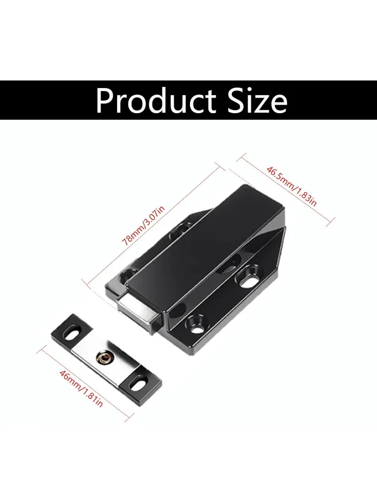 1Pc Magnetic Push to Open Latches Heavy Duty Touch Latch Catch Cabinet Door Hardware Touch Pressure Release Latch for Drawer