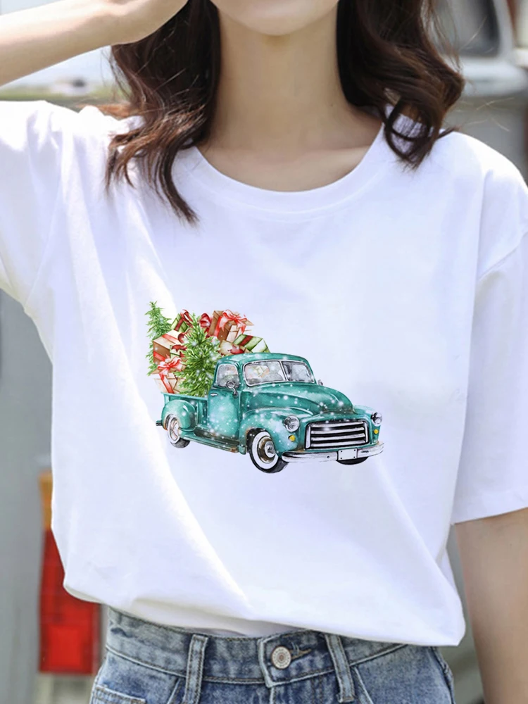 

2022 New Fashion Kawaii Graphic Printed Women T Shirt Casual Tops Harajuku Tee Summer Short Sleeve O-Neck Simple Female T Shirt