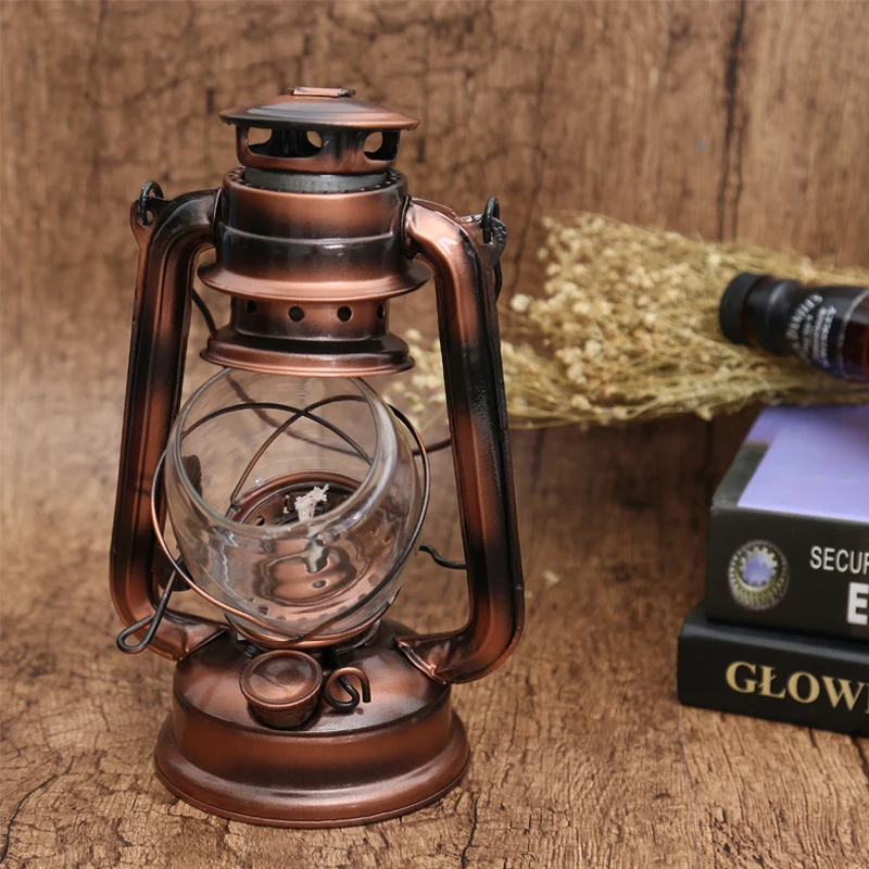 High Quality! Horse Lamp Glass Lampshade Nostalgic Retro Outdoor Kerosene Lamp Circular Lampshade Lighting Accessories