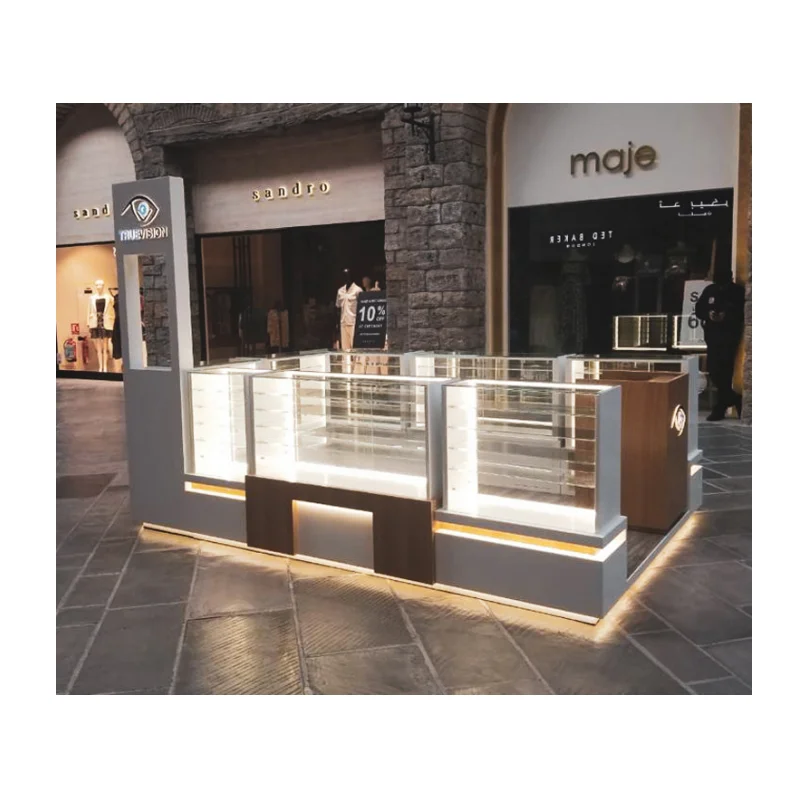 

Custom. Customize High End Optical Glasses Kiosk Eyeglass Kiosk Sunglasses Display Kiosk For Shopping Mall