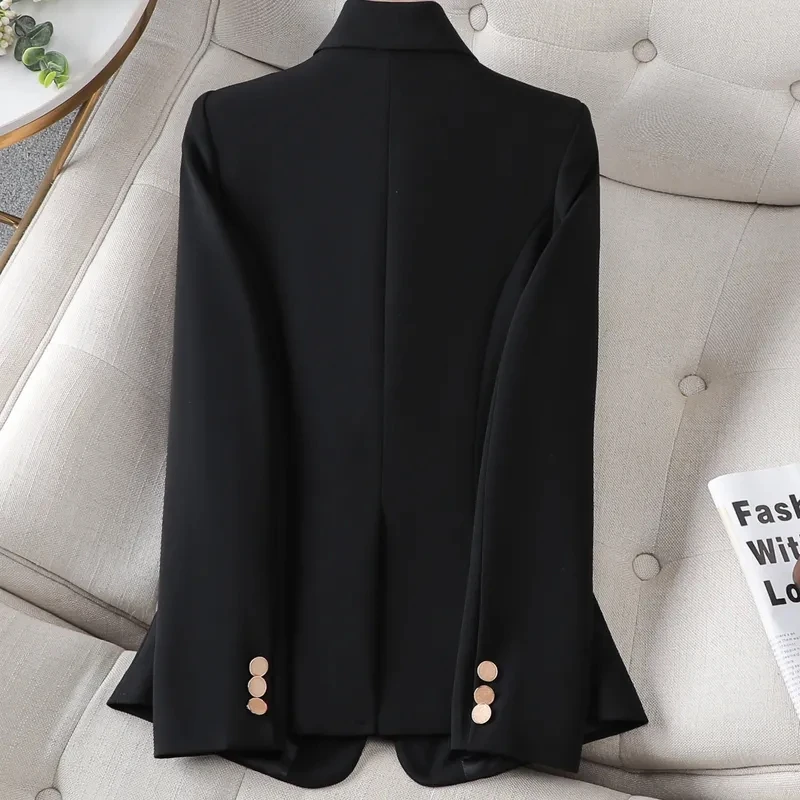 New Women Solid Formal Blazer Coat Female Long Sleeve Single Button Jacket For Office Ladies Work Wear Blazers Women Outerwear