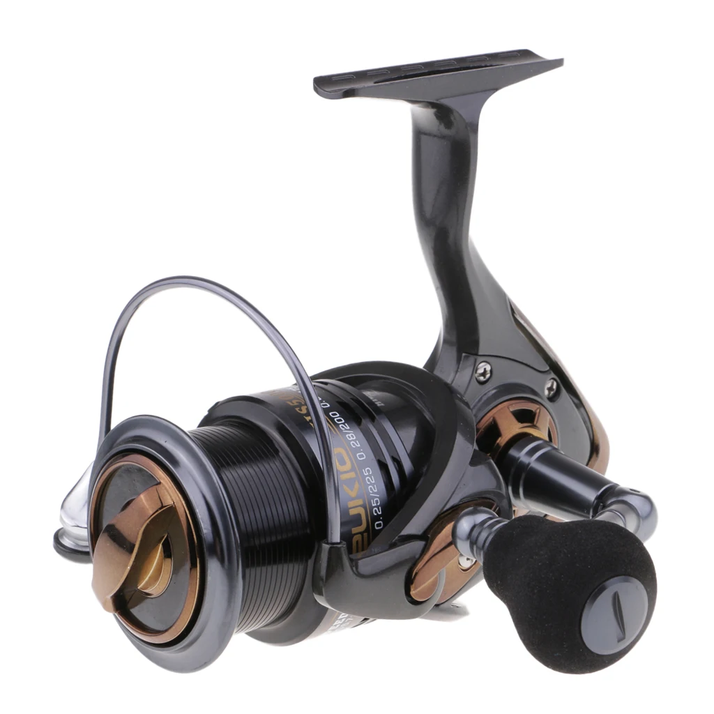 High Speed Spinning Reel Saltwater 5+1BB Max. Drag 8kg Metal Shallow Spool Fishing Reel Super Light Powerful for Long Casting