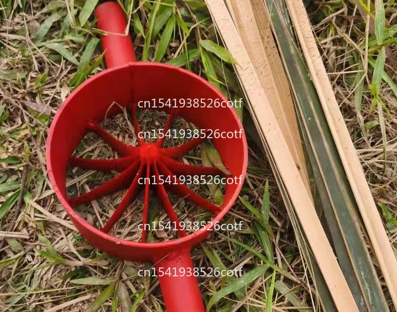 

Fast and efficient bamboo opening tools Bamboo slicing and slicing processing Round bamboo tube slitting machine