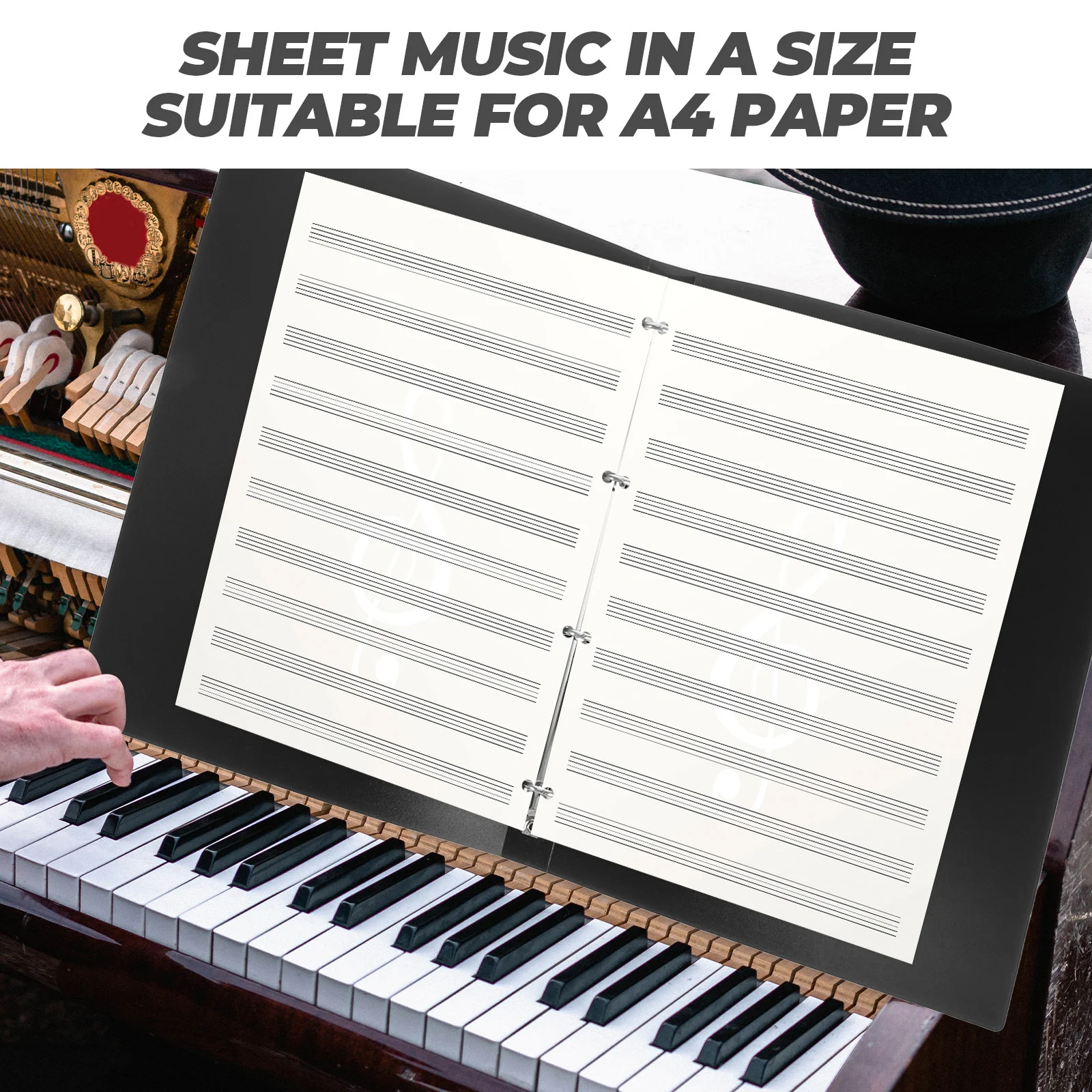 Four-Hole Document Folder A4 File Organizer for School Office Business Multi-Purpose File Storage Document Folder