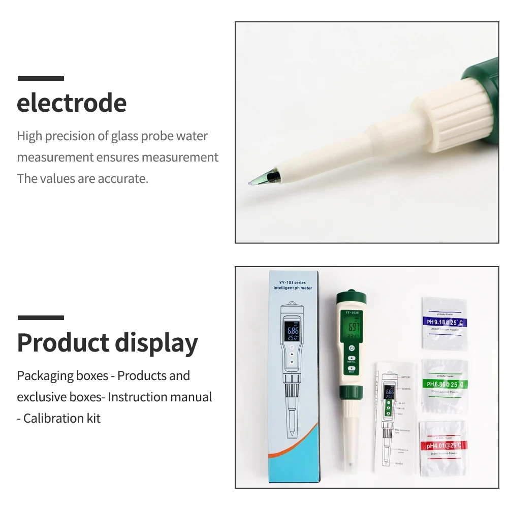 Skin Water Quality Pen Digital Ph Tester Ph Dough Cheese Cosmetics Soil Meat Ph Meter Detector
