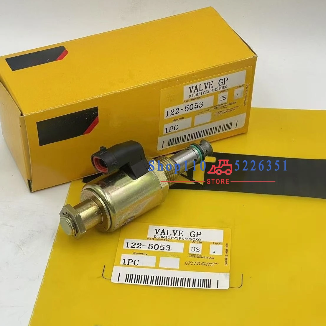 

122-5053 1225053 DC24V Solenoid Valve for 325C 322C M325C E325 E325CL Excavator Parts