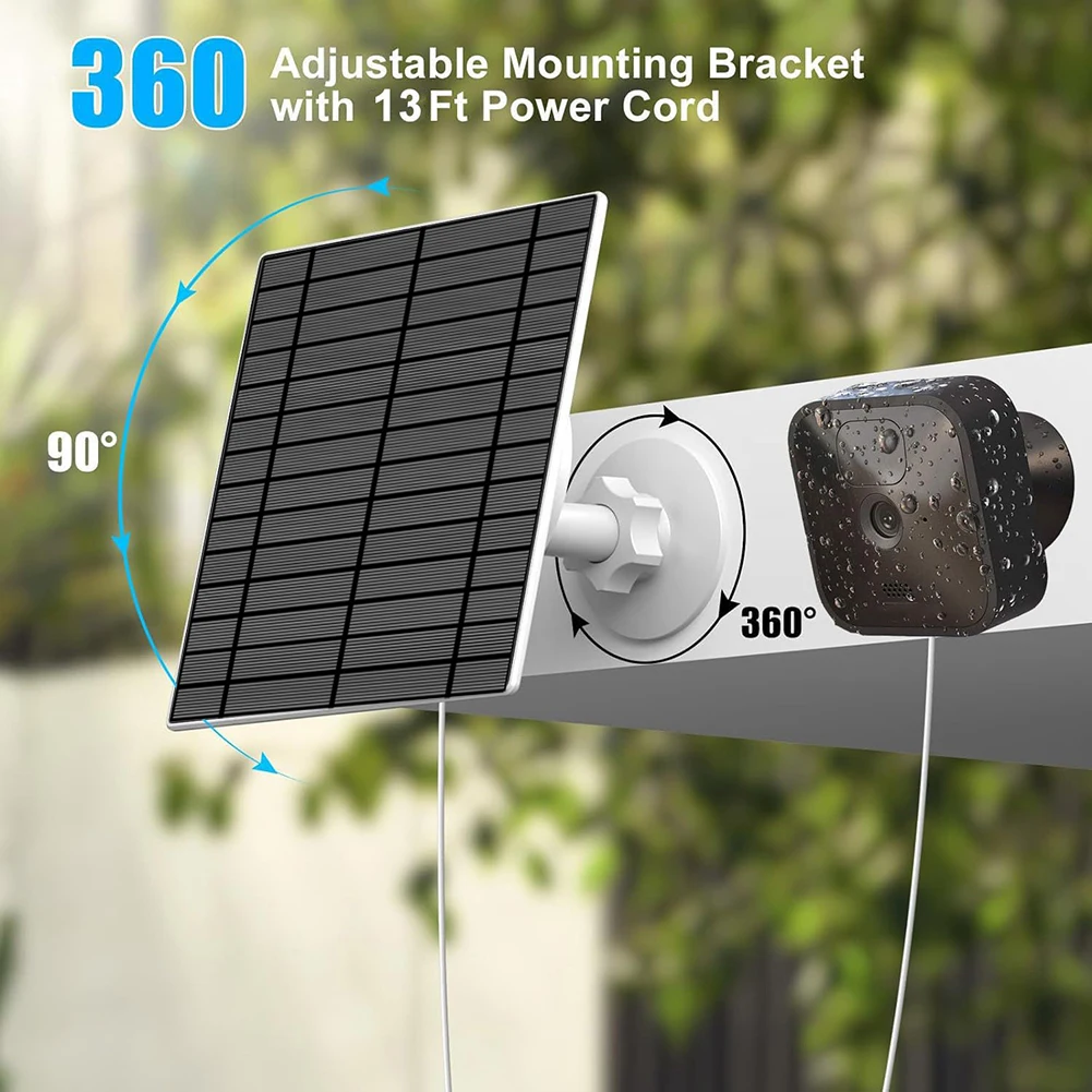Innovative USB Powered Solar Panel Ideal Solution for Outdoor Camera Charging Needs Featuring Long Cable Lengths