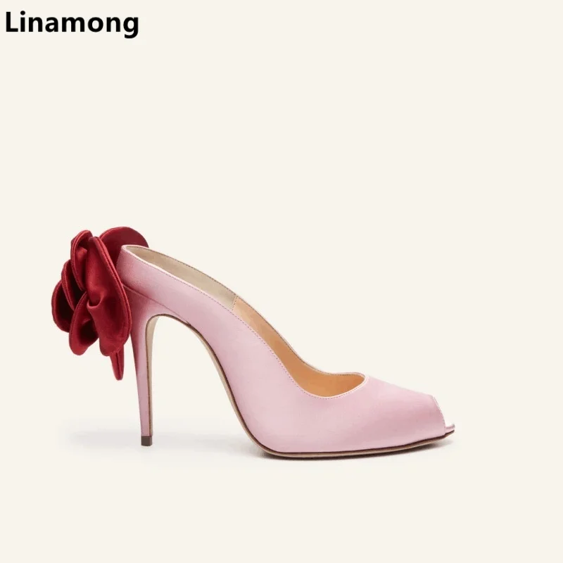 

Fashion Single Shoes Foreign Trade Women's Shoes European Fish Mouth Flower Slim Heels Women's Single Shoes, High Heels