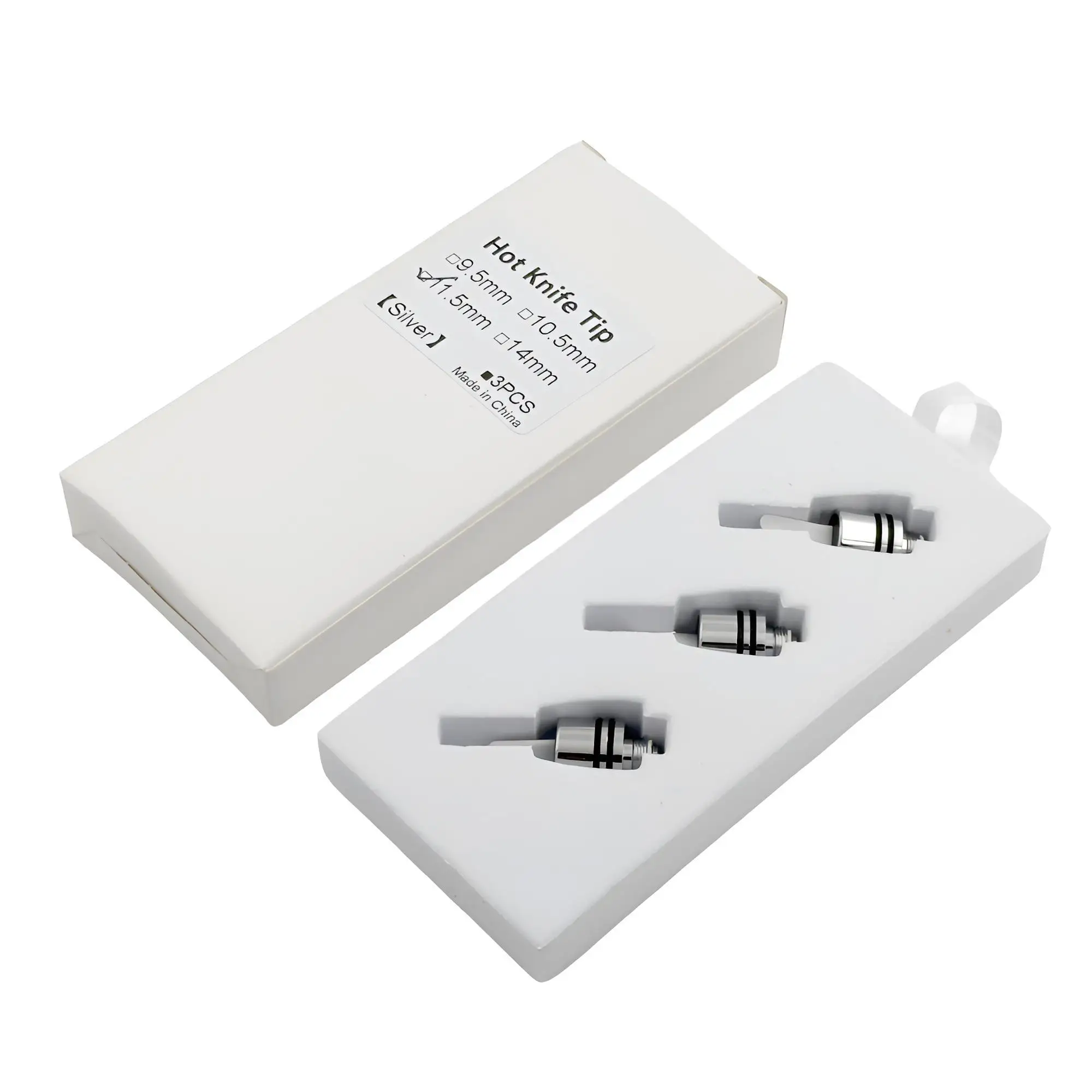 أداة شمع بطرف حراري من السيراميك ، سكين ساخن ، ذهبي ، فضي ، أسود ، مقطوع ، 9 * ، من ملحقات لكل عبوة #2