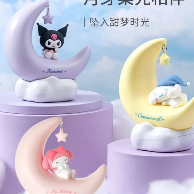 

Miniso Sanrio Figure Kawaii Toys Light Moon Sprout Sweet Dream Led Light Decoration Jade Guigou Cool Lomi Usb Interface Gifts