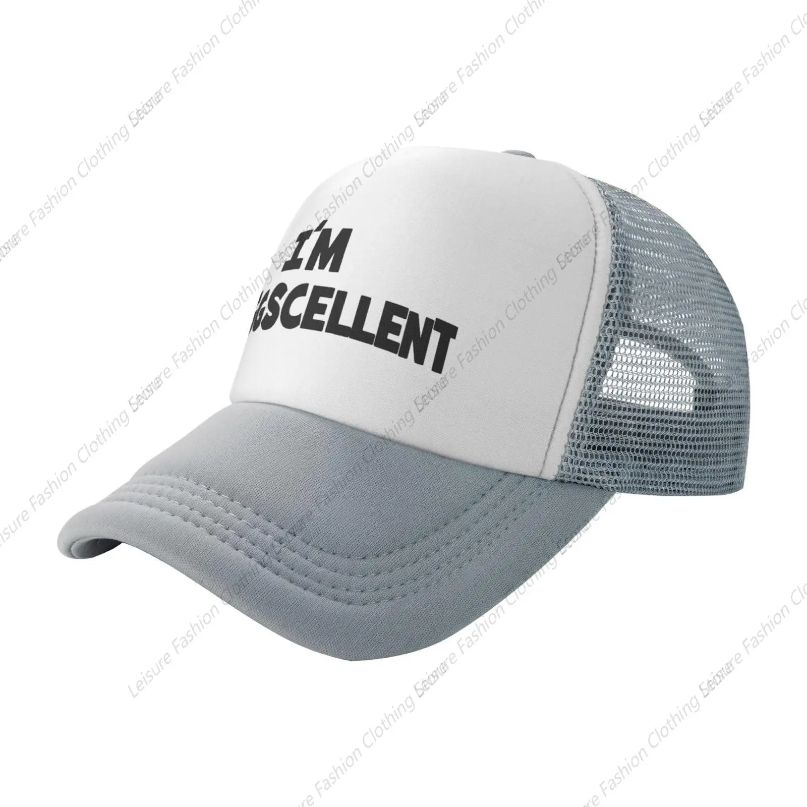 I'm Eggscellent Baseball Hats for Men Women Adjustable Dad Trucker Hat Outdoor Daily Leisure Caps