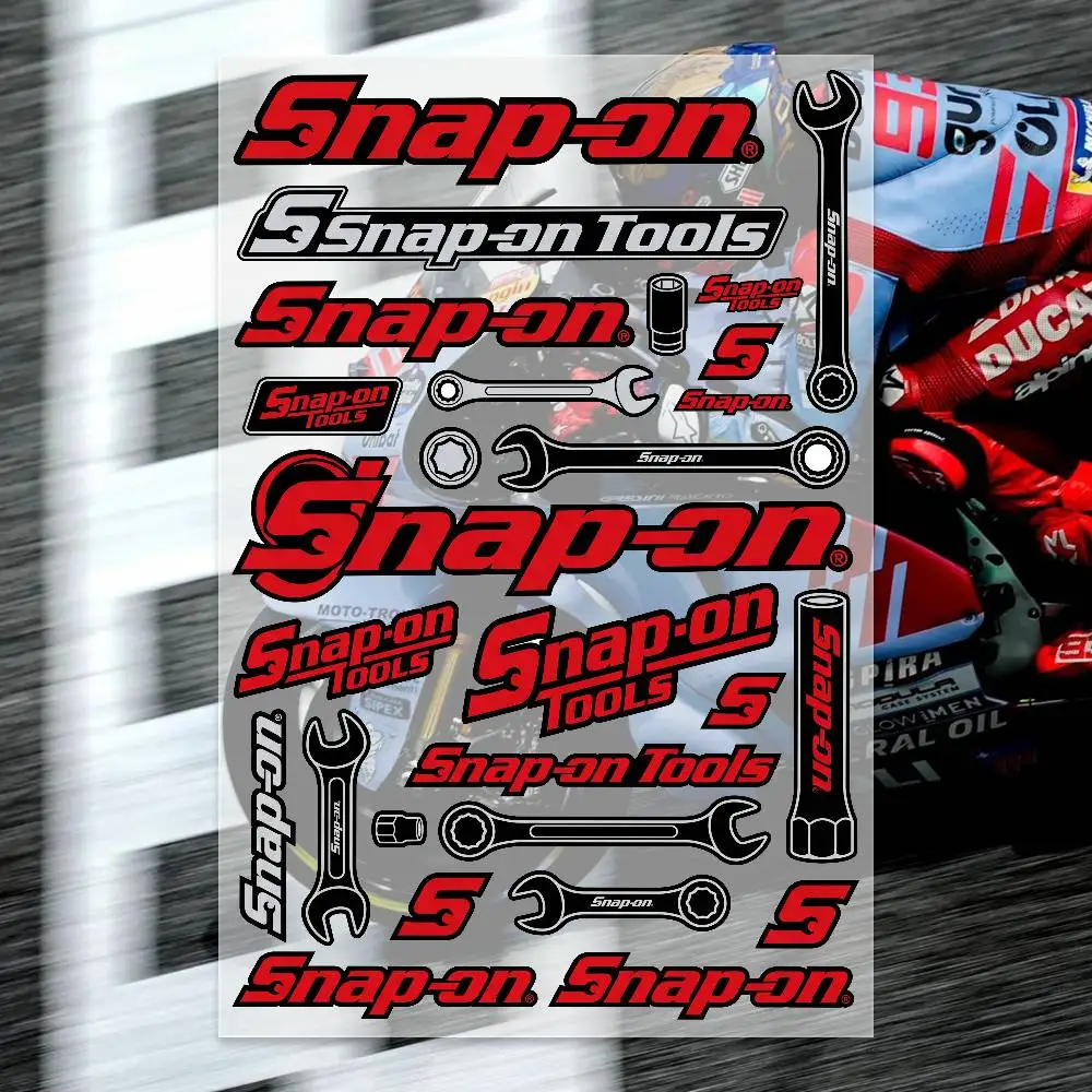 SNA-P-ON Stickers Moto Sticker Auto Body Bumper Windows Motorcycle Laptop Walls Vinyl Decal Car Tuning Accessories