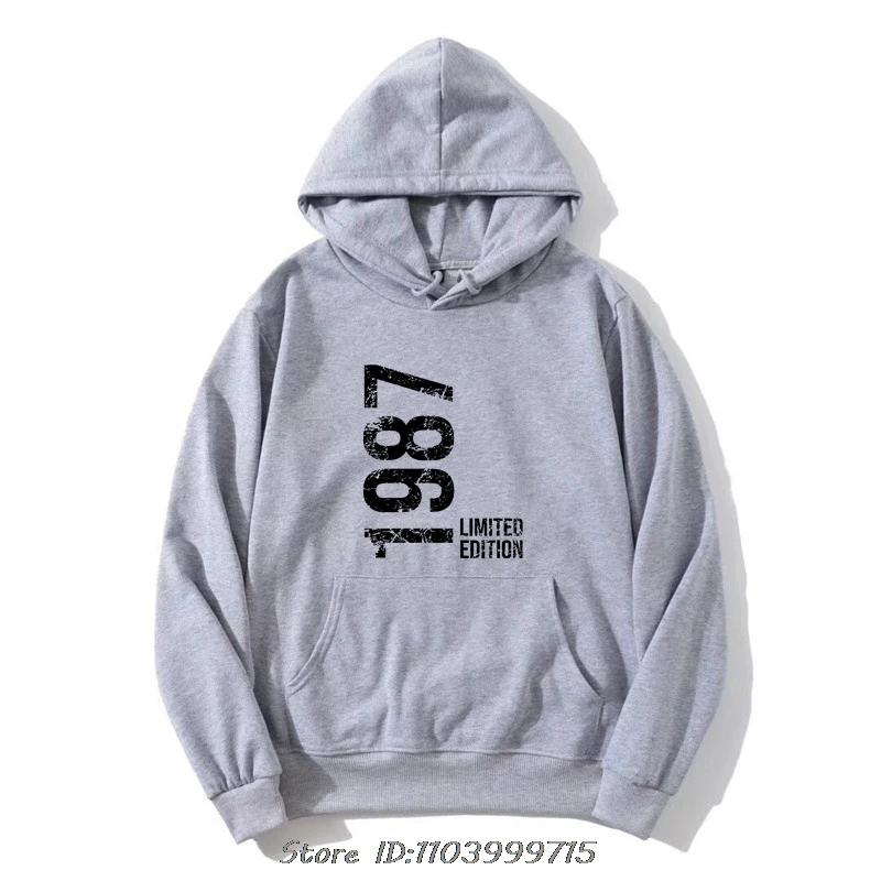 الجدة رهيبة 37th 37 سنة ريترو خمر 1987 هوديي موضة الرجال هودي البلوز المتضخم سترة غير رسمية القطن الشارع الشهير #4