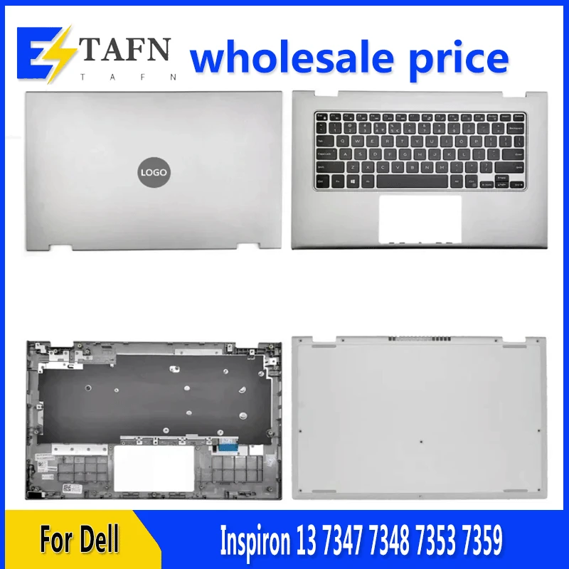 

New For DELL Inspiron 13 7347 7348 7353 7359 Laptop LCD Back Cover Front Bezel Upper Palmrest Bottom Base Case Keyboard Hinges