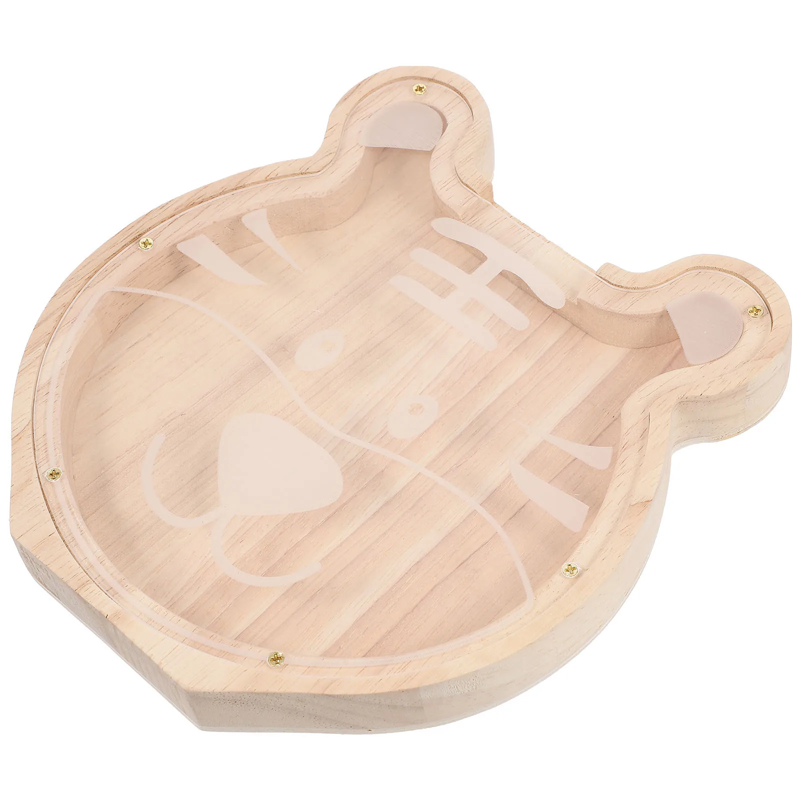 

Unique Wooden Animal Piggy Bank Exquisite Decoration Room Ornament Useful Gift for Friends Relatives Piggy Bank