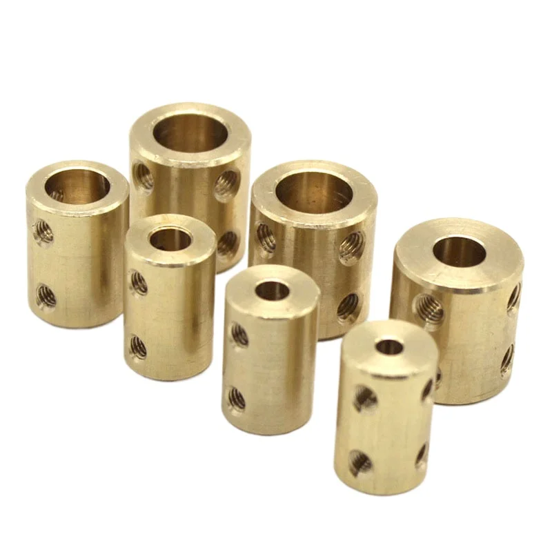 Brass Rigid Motor Shaft Coupling Coupler Transmission Connector Sleeve Adapter For RC Boat Car Airplane 3.17/4/5/6/8/10/12mm