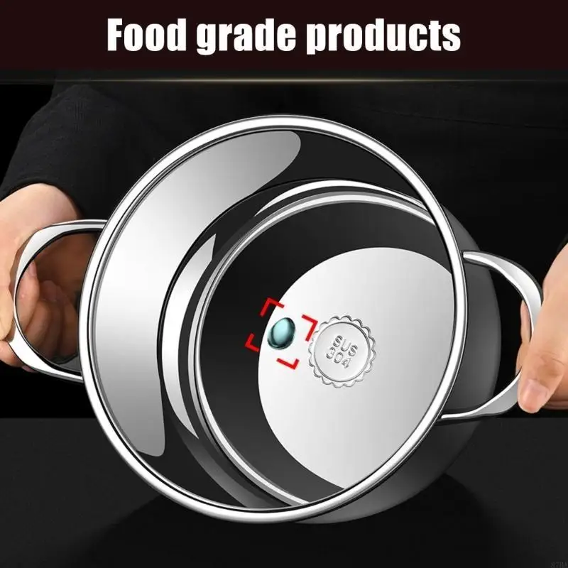 

304 Stainless Steels Greases Holder Leak Proof Large Capacity Lard Container Household Cooking Essential 87HA