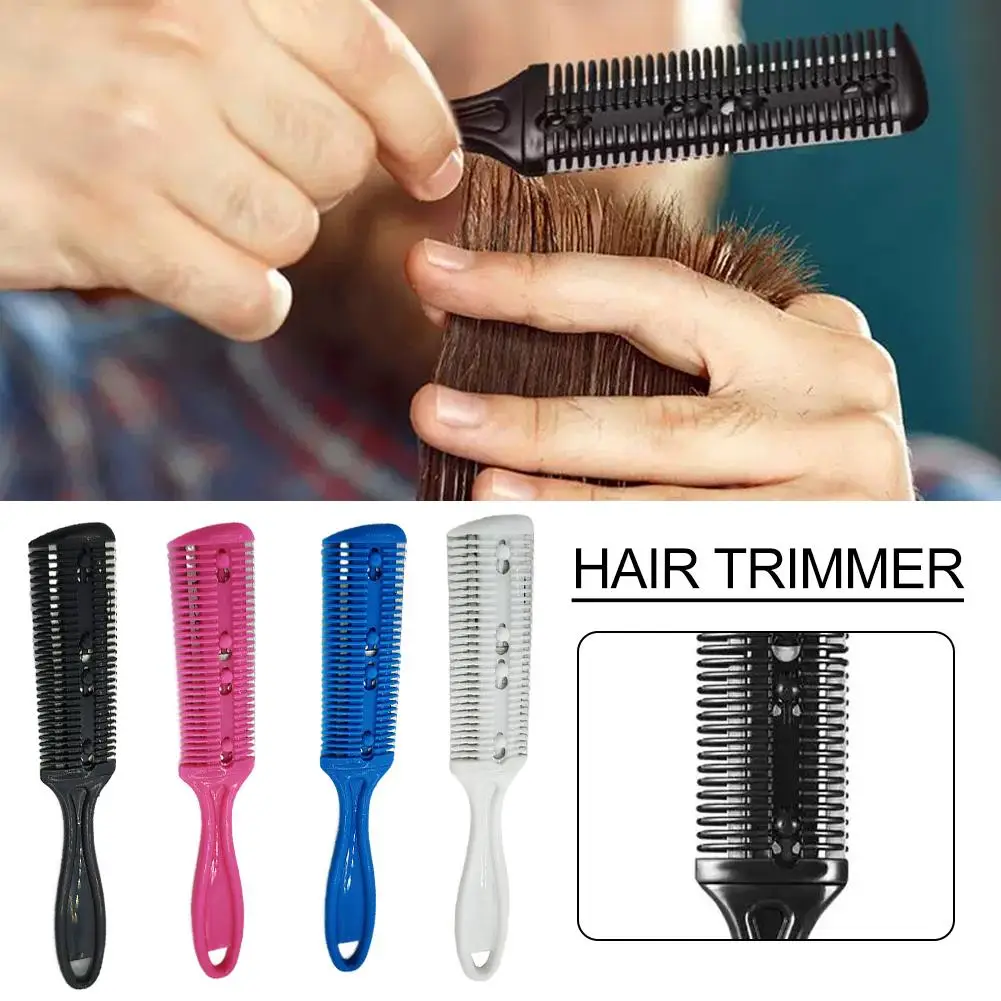 Friseur-Haarschneidekamm mit Rasierklingen, Haarausdünnungswerkzeug, Styling-Tool, Haarschneidebürste, Rasierkamm für Professionelle Haarschnitte