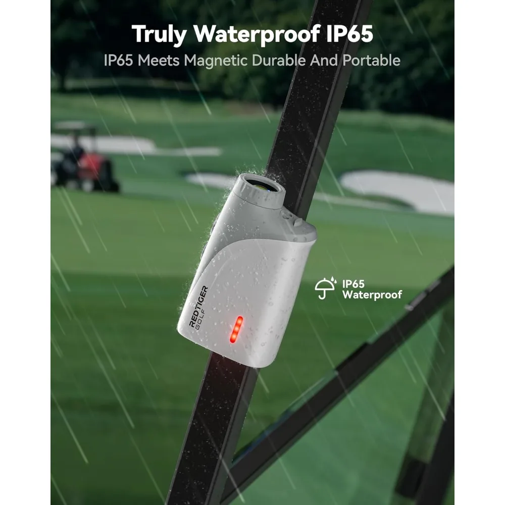 Mini Golf Rangefinder, 1200 yards, IP65 Golf Rangefinder, slope switch, 7x magnification, magnetic and rechargeable