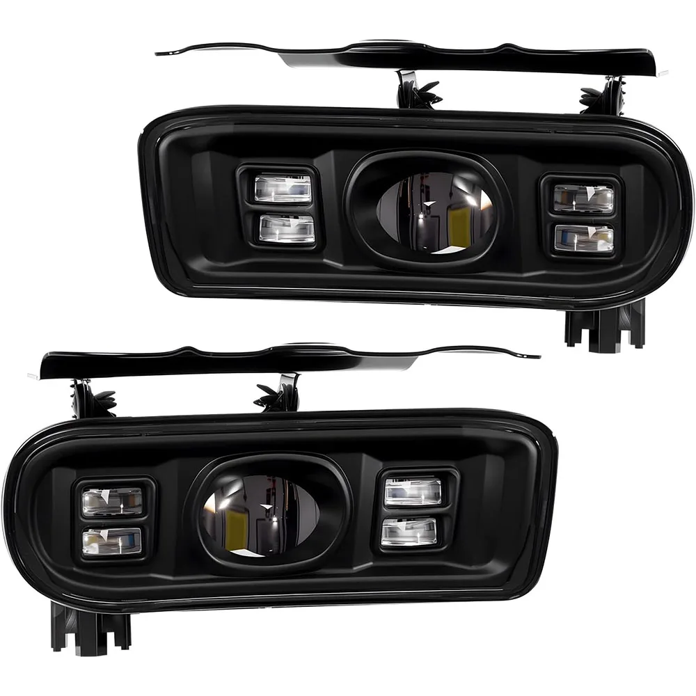 LED Fog Lights Compatible with 2002-2006 Cadillac Escalade & EXT / 2003-2006 Escalade ESV Front Bumper Driving Fog Lamp Assembly