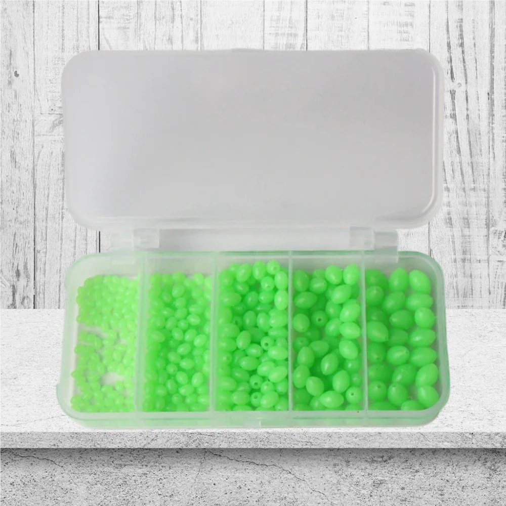 Ackibbik 375pcs/box Luminous Fishing Beads Sea Fishing Accessories Soft Worms Glow Sea Fishing Lure Bait Night Fishing Bead - view 4