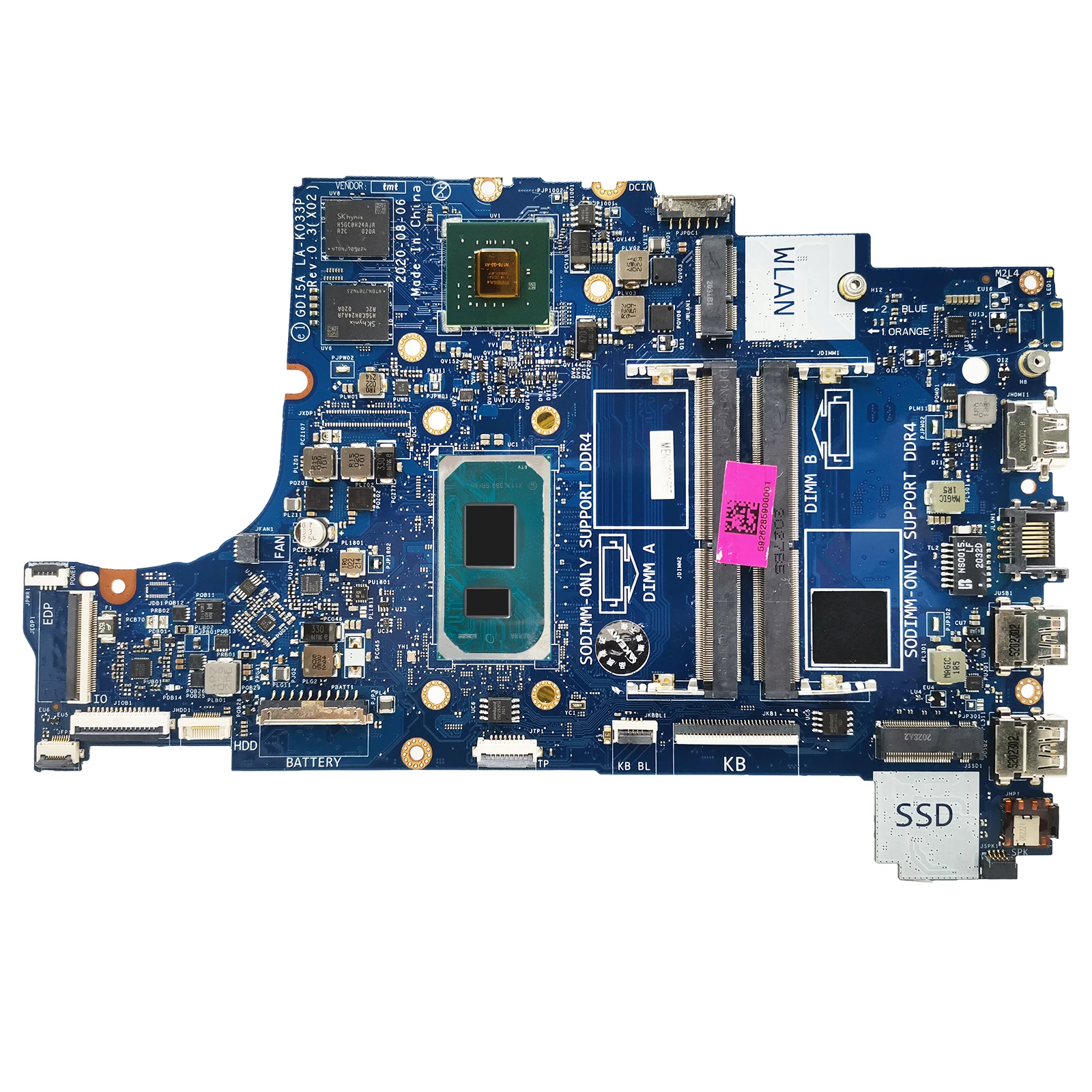 LA-K033P Mainboard For Dell Inspiron 15 3501 Vostro 3400 3500 Laptop Motherboard With CPU i5 i7 11th Gen MX330 GPU DDR4