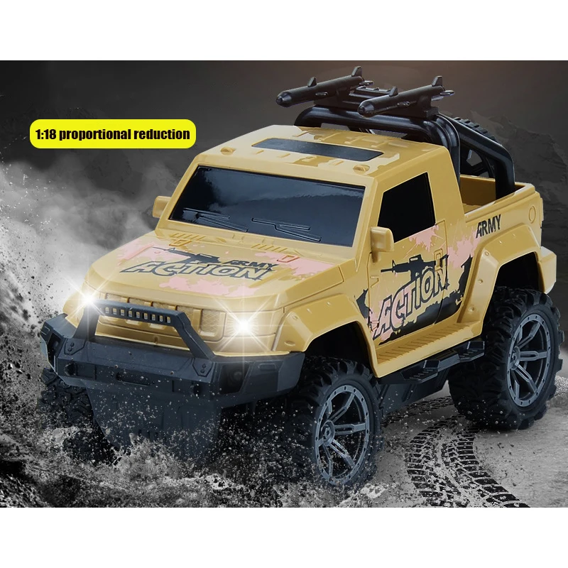 Remote Control Car RC Racing Cars 1:18 Scale 2.4Ghz Off Road RC Trucks with Storage Case All Terrain Car Toys Gifts for Boys Kid