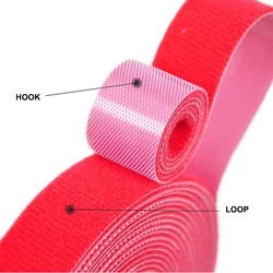 5 Meter/Roll 15/20mm Color Magic Self Adhesive Fastener Tape Reusable Strong Hooks Loops Cable Tie Magic tape DIY Accessories