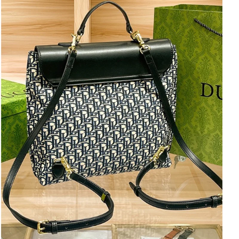 Ladies Handbag Shoulder Bag 2024 New Fashion Hundred Embroidery Computer Backpacks Ladies Retro Tote Bag