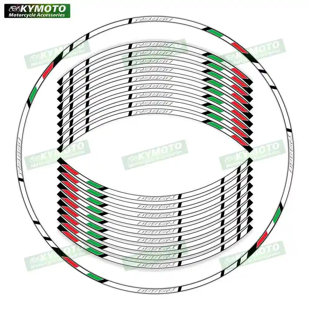 

Для Aprilia RS660 RS 660 аксессуары для гоночных мотоциклов, наклейки на колеса, 17-дюймовые передние и задние диски, светоотражающие наклейки, наклейки