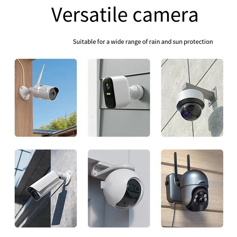 2 PCS Surveillance Rain Cover Camera Sun Hood Security Camera Protection Security Camera Rain Cover Camera Rain Cover-ELEC