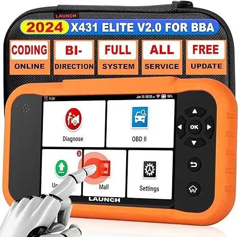 Hot Sale Launch Creader Elite 2.0 For BBA Bi-directional OBD2 Scanner For B*MW/B*enz/VW/A*udi Lifetime Free