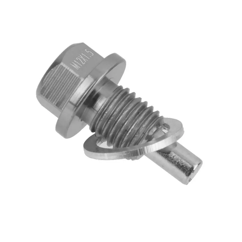 Arandela magnética anodizada roja universal del tapón de drenaje de la cárter de aceite del motor M12*1.5