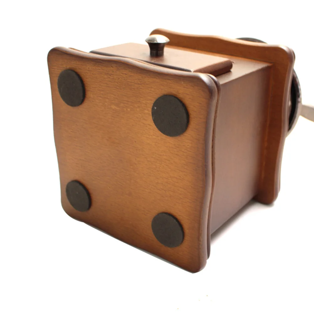 

Manual Coffee Bean Hand Grinding Machine Wooden Burr Mill Ceramic Blades Vintage Style Coffee Beans Grinding Grinder