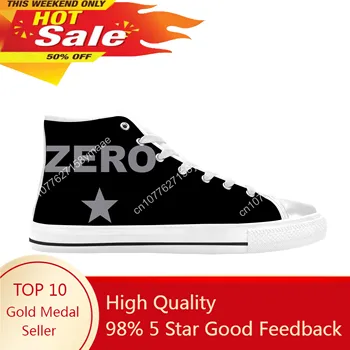 핫 스매싱 호박 제로 록 밴드 가수 음악 캐주얼 천 신발, 하이탑 편안한 통기성 3D 프린트, 남성 여성 스니커즈 