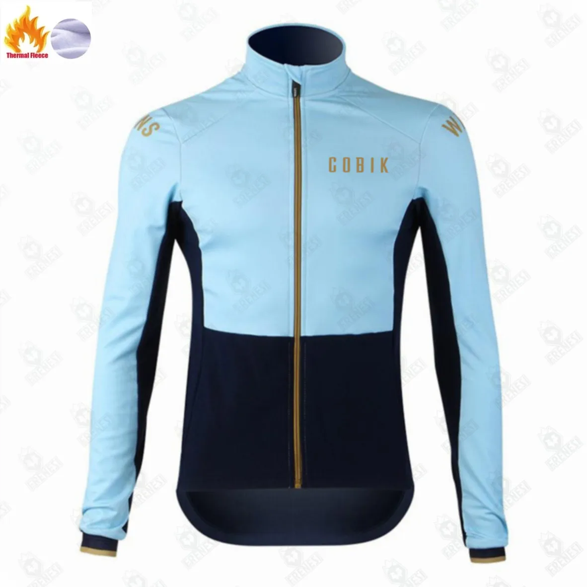 Cobik Winter Cashmere Top Jacket Men Pro Long Sleeve Sport Jersey Bicycle Fleece Cycle Printed Uniform Bike Road Ciclismo Hombre