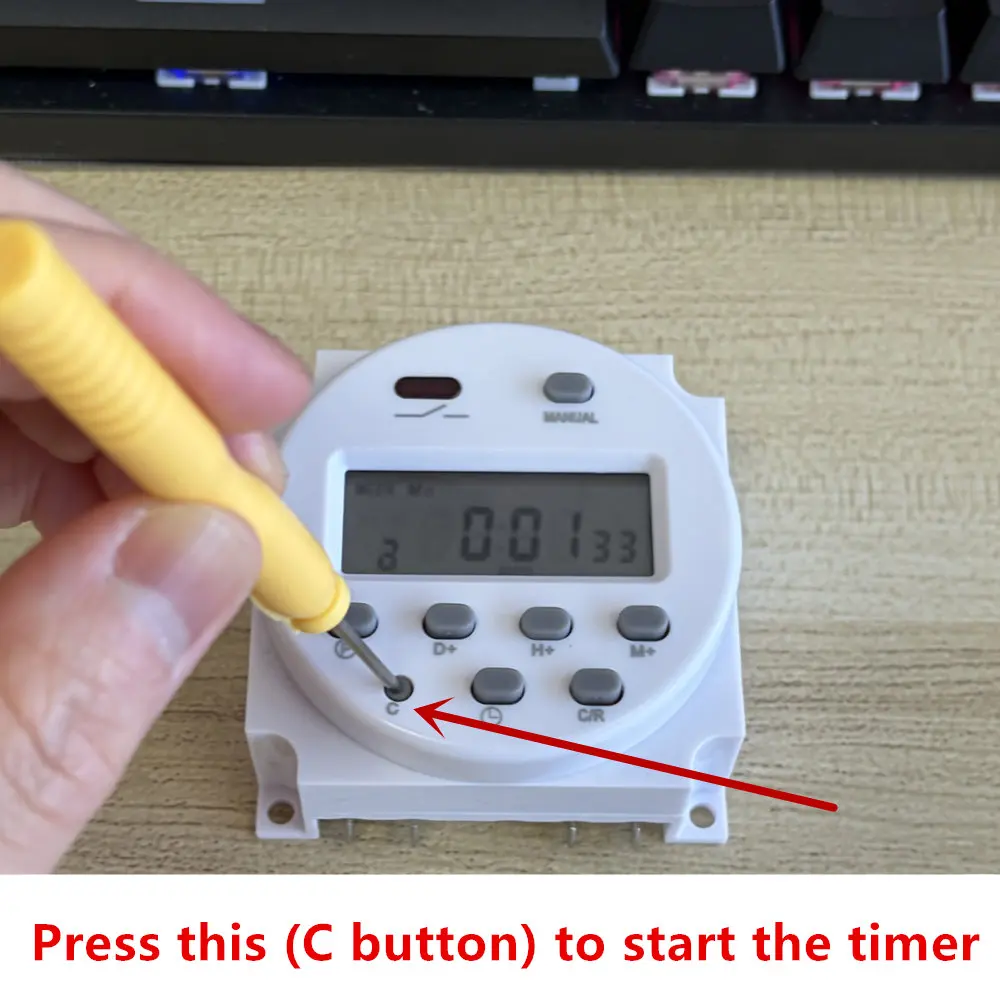 CN101A 12V/24V/110V/220V Single and double countdown micro cycle time control switch timer controller min control 16A
