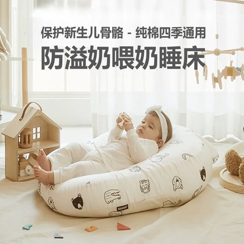 

Baby Anti Overflow Pillow Anti Backflow Pillow Newborn Baby Anti Spitting Bed Side Sleeping Pillow Slope Pad
