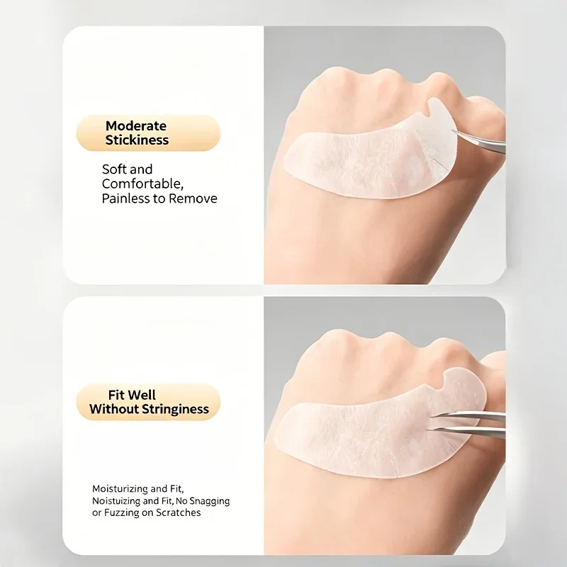 50 Stück Neue U-förmige Wimpernverlängerungs-Augenpads Ergonomische Wimpern-Isolationspads Unteraugenpflaster Transplantationswerkzeuge Einzeln Verpackt – Detail 5