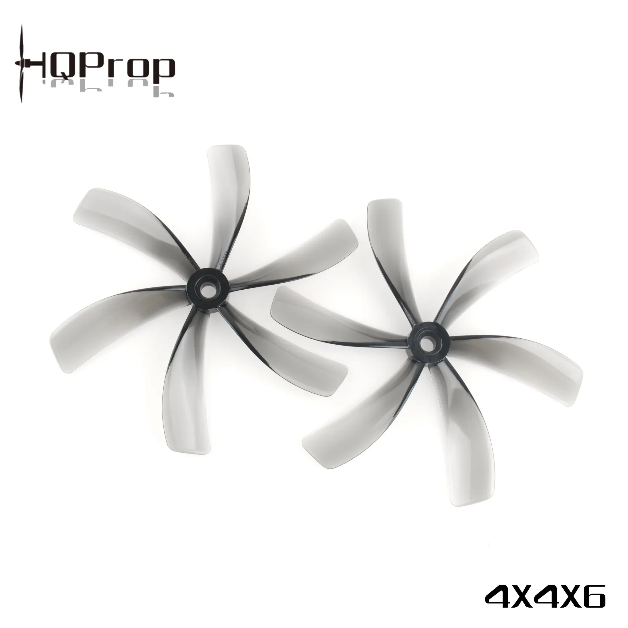 HQProp 4X4X6 6‑Blade Duct Propellers, 4 Inch PC Material Props 2 Pairs for Cinewhoop FPV Quad view 2