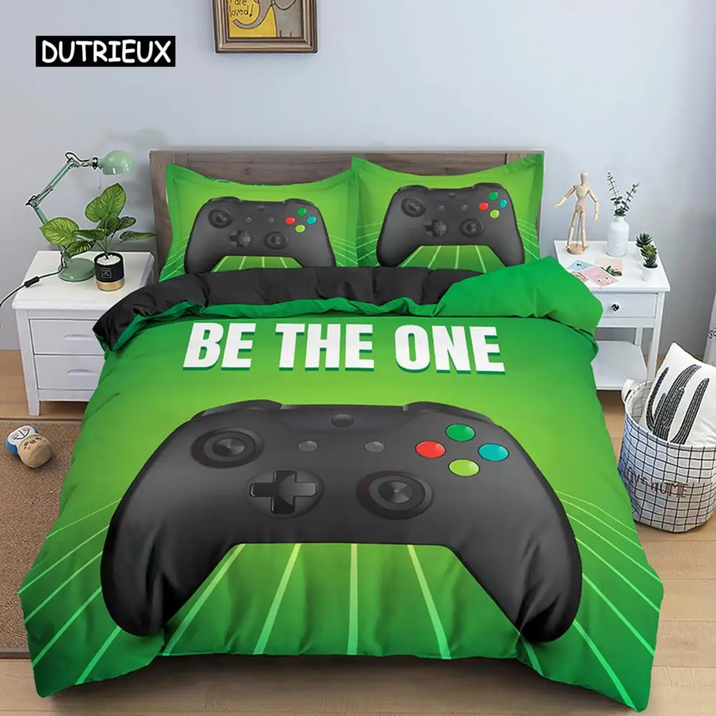 

Kids Boys Teens Gamer Bedding Set Gamepad Duvet Cover GamePad Quilt Cover 3D Print Bedding Queen King Polyester Comforter Cover