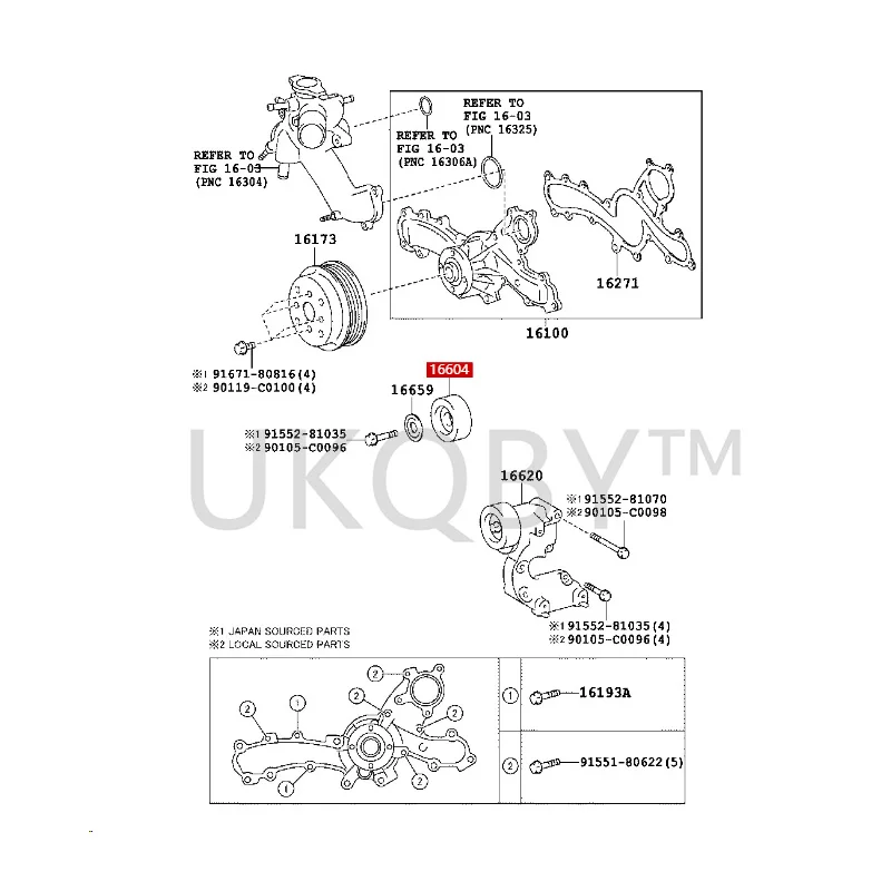 1660431010 166040P030 To yo ta  crown  enterprising spirit Intake stabilizer tank assembly