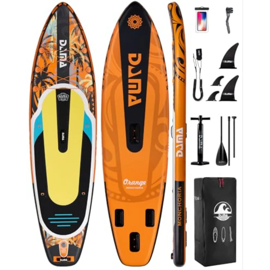 

Stand Up Paddle Board for adults inflatable PVC material blue ultra-stable wide deck with smooth non-slip surface