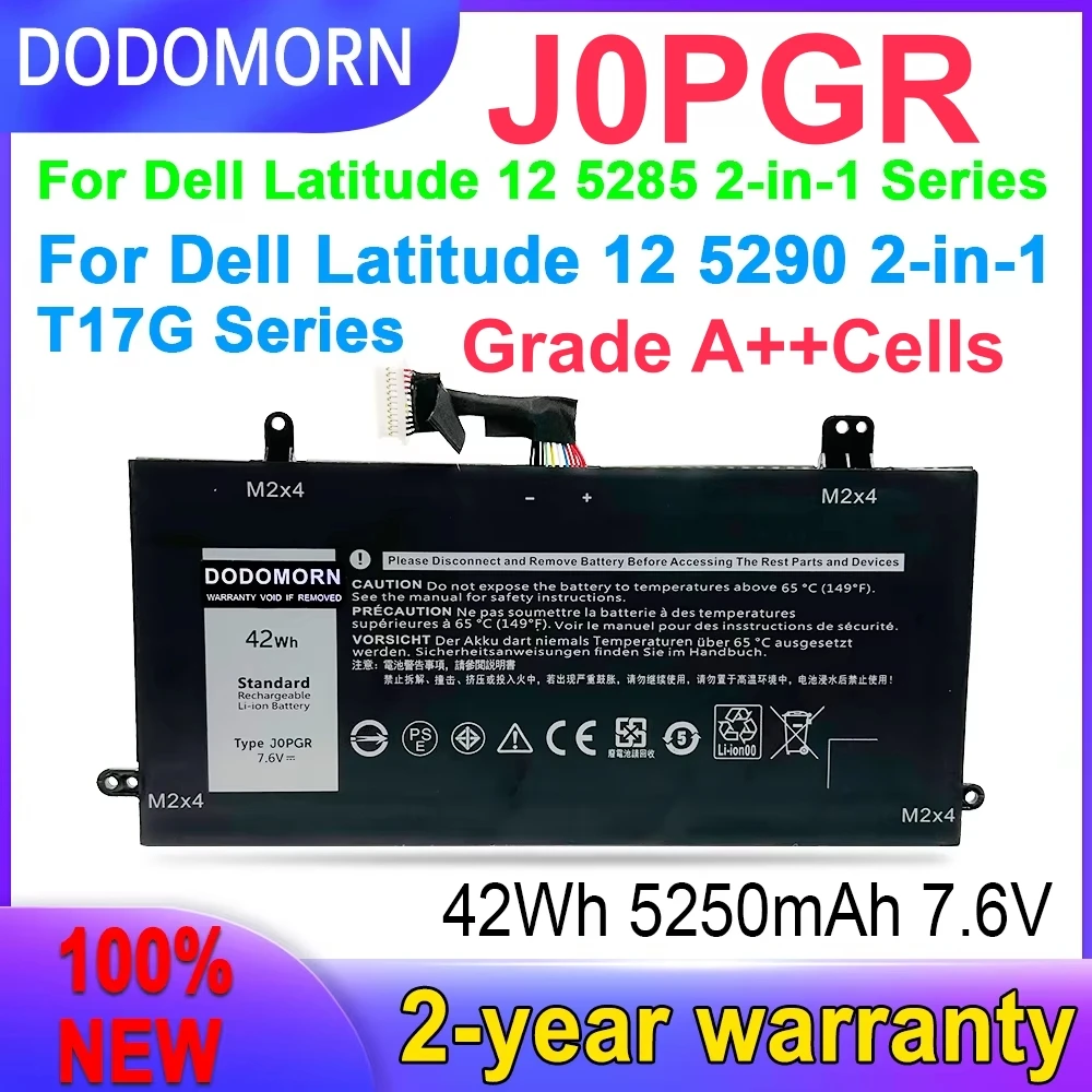 High quality J0PGR Laptop Battery for Dell Latitude 12 5285 5290 2-in-1 T17G 1WND8 X16TW 0FTH6F
