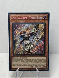 Yugioh KONAMI Duel Monsters TCG BLTR-EN017 Spiritual Beast Tamer Lara Secret Rare English 1st Edition Collection Mint Card