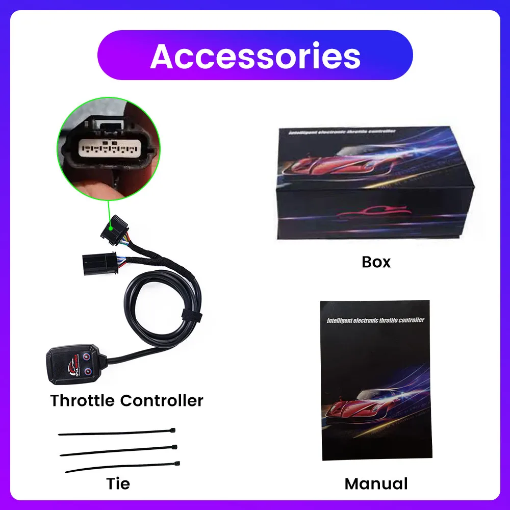 

APP Bluetooth Car Electronic Throttle Controller Pedal Box Racing Accelerator Potent Booster For Infiniti (B) Tuning Parts