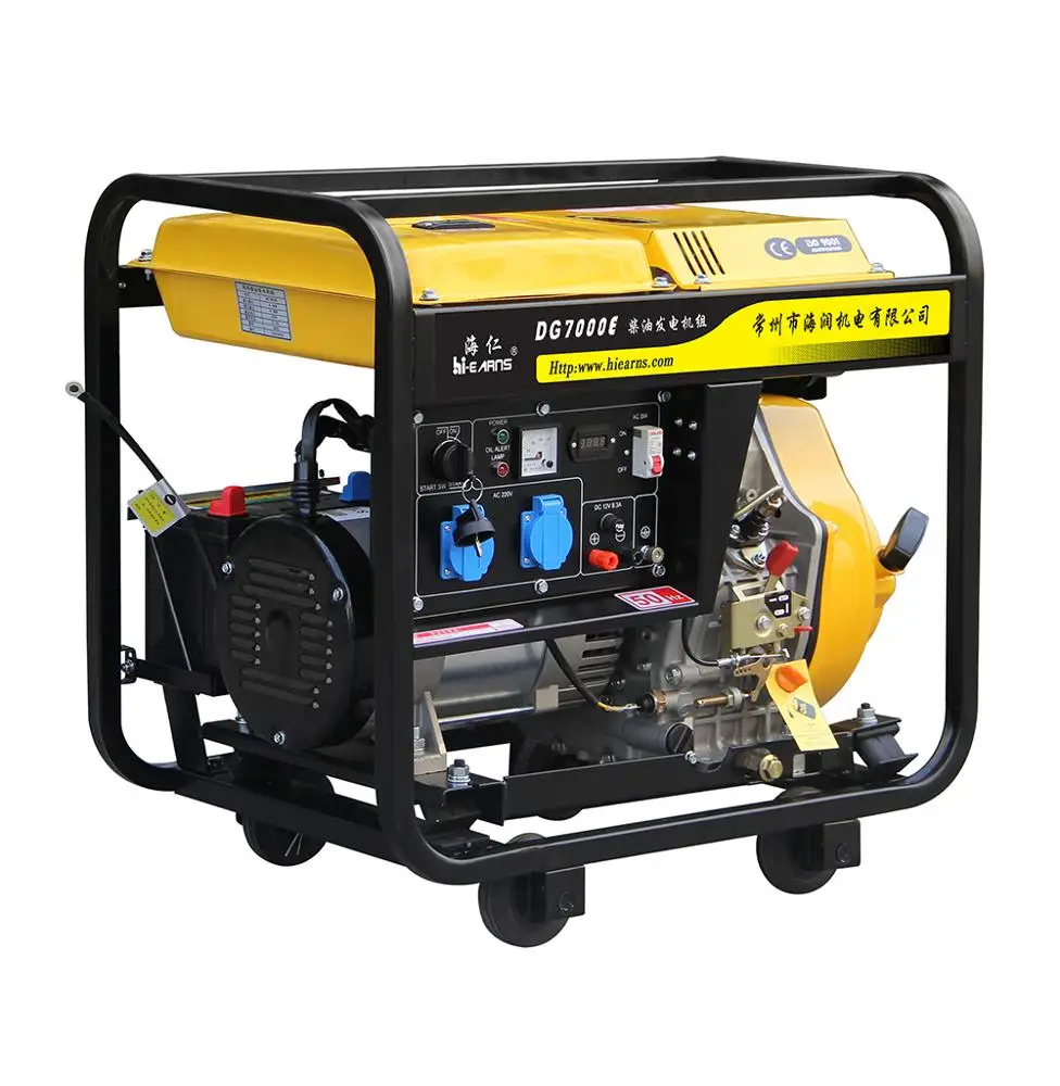 Hi-earns brand Genuine hot type good sale 5.5KW small portable die·sel generators