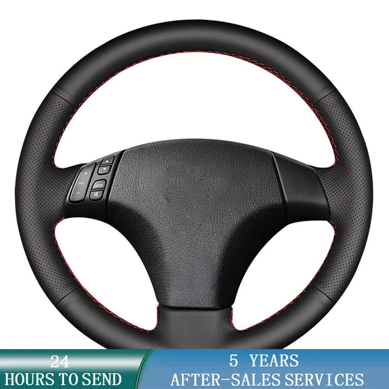 Car Steering Wheel Cover Microfiber Leather Braid Anti-Slip For Mazda 3 Mazda 5 Mazda 6 2003 2004 2005 2006 2007 2008 2009