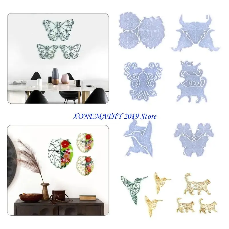 F42F قالب سيليكون قوي سهل الإصدار على شكل حيوان جميل ملحق محمول للأكواب ذاتية الصنع والمشروعات المنزلية المزخرفة #2